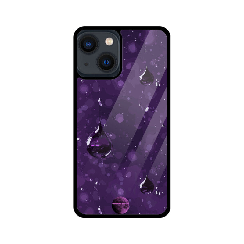 Apple iPhone Glass Phone Case - Purple Rain 1