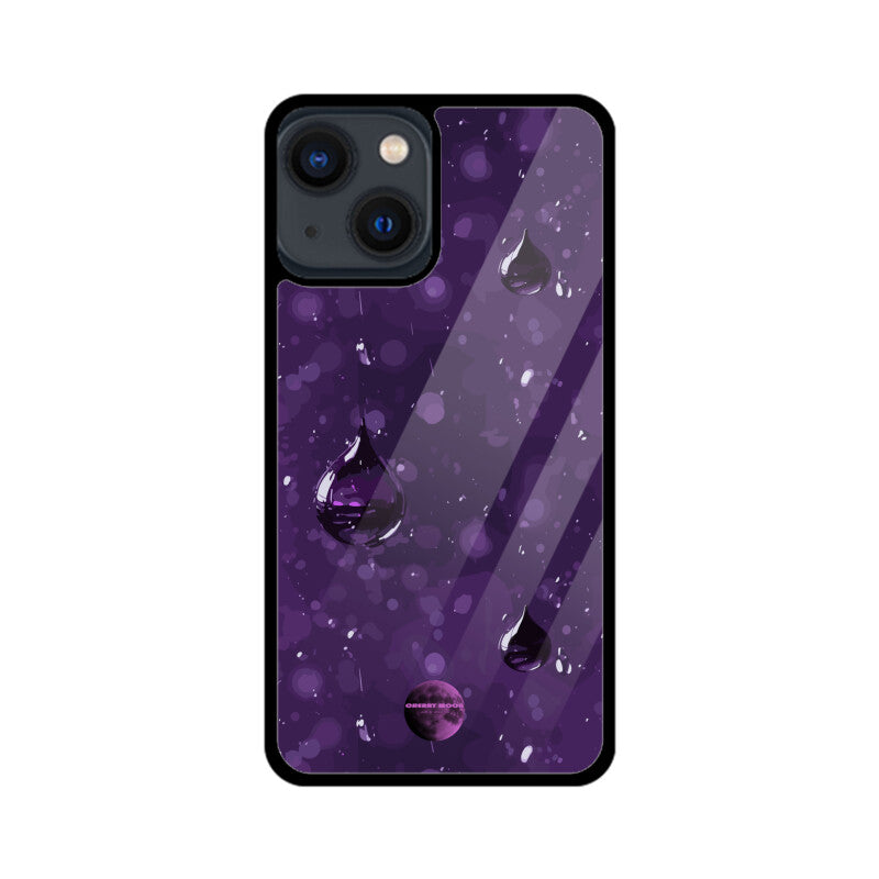 Apple iPhone Glass Phone Case - Purple Rain 1