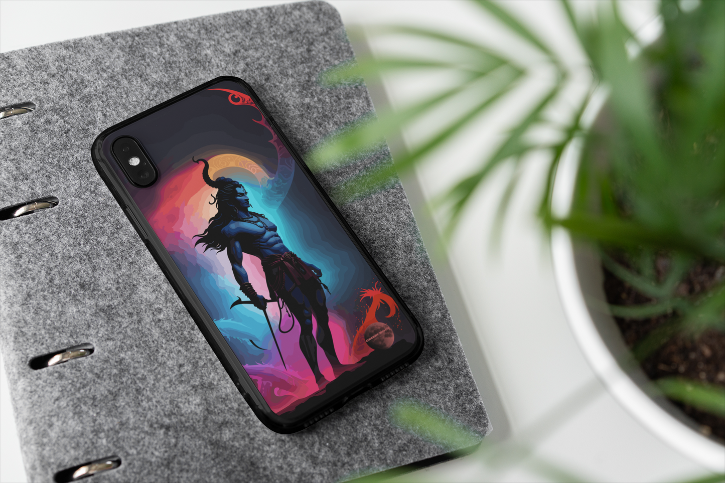 Apple iPhone Glass Phone Case - Lord Shiva 2