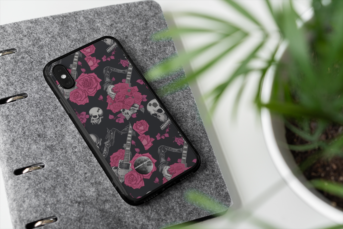 Apple iPhone Glass Phone Case - Sugar Skull 1