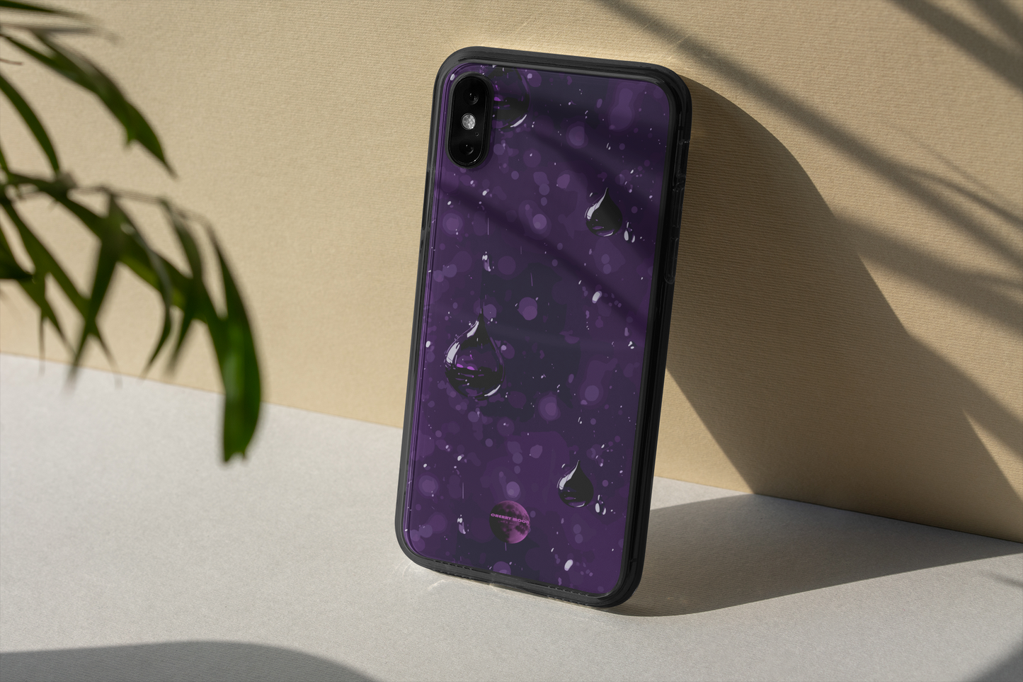 Apple iPhone Glass Phone Case - Purple Rain 1