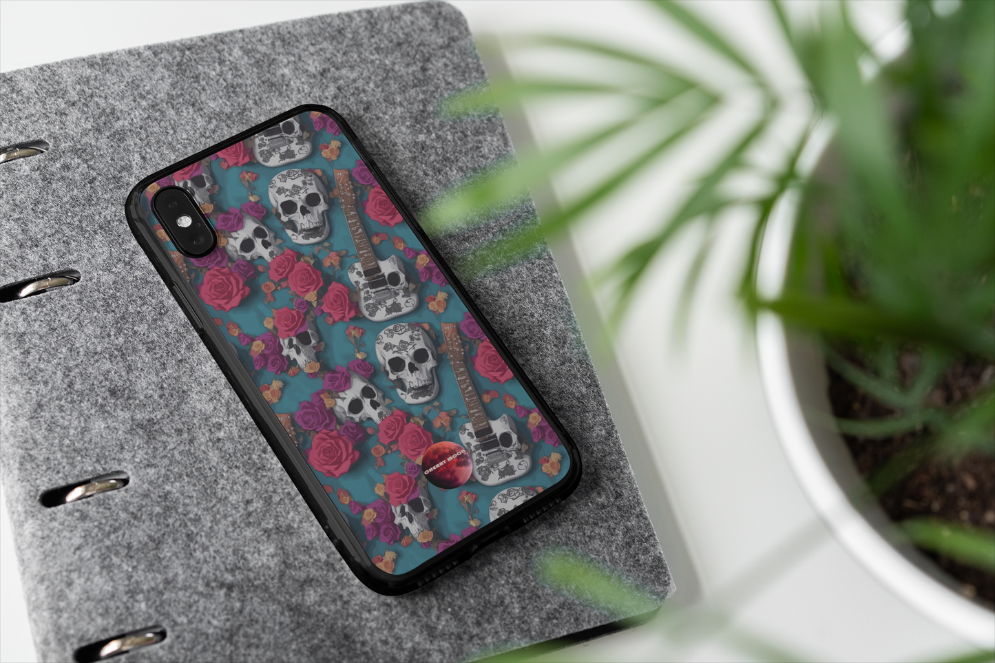 Apple iPhone Glass Phone Case - Sugar Skull 2