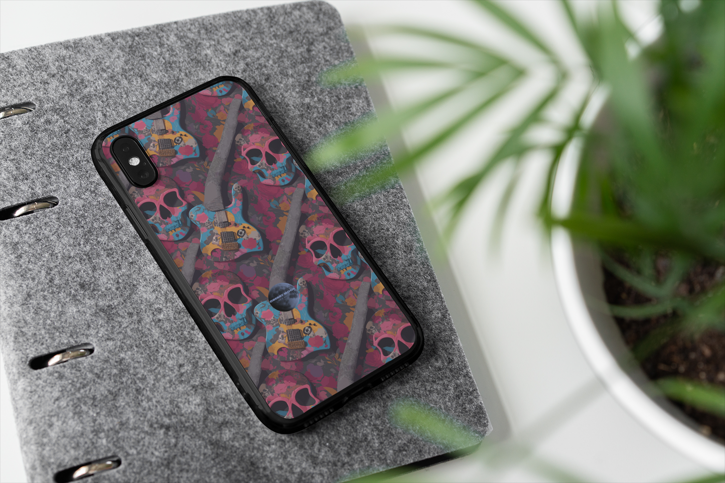 Apple iPhone Glass Phone Case - Sugar Skull 7