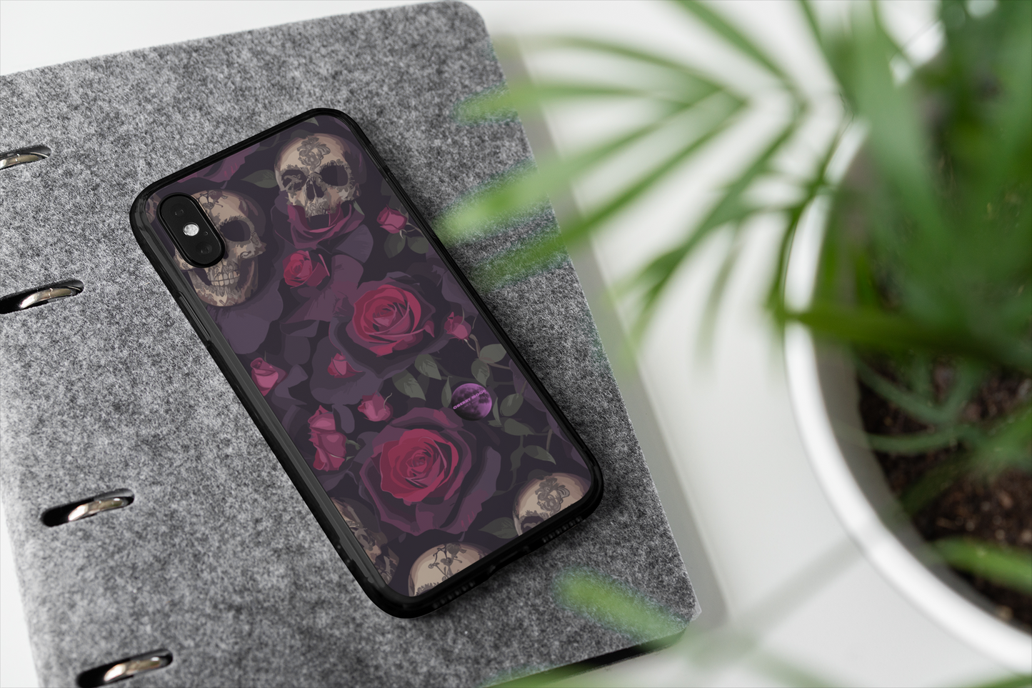 Apple iPhone Glass Phone Case - Sugar Skull 9