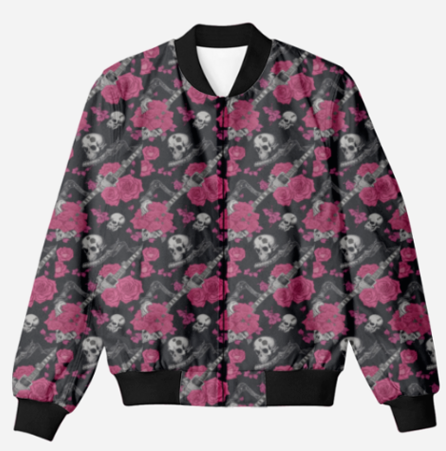 Men's Bomber Jacket - Sugar Skull 1