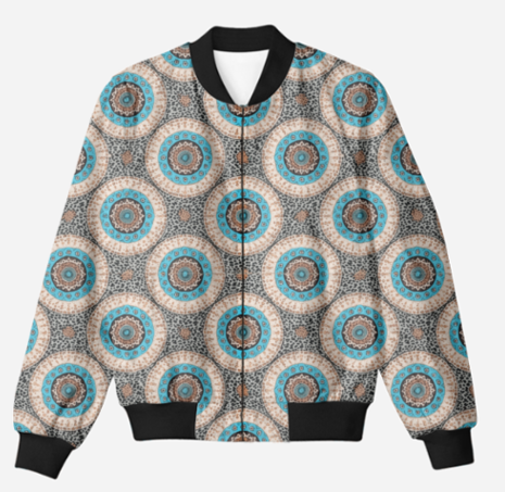 Men's Bomber Jacket - Leopard Art 1